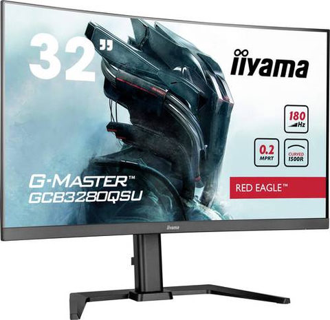 iiyama G-Master Red Eagle GCB3280QSU-B2 31.5 Zoll WQHD Curved VA LED 16:9 180 Hz Gaming Monitor