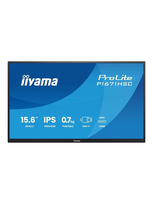 iiyama ProLite P1671HSC-B1 39,5cm (15,6) FHD IPS LED-Monitor Mini-HDMI/USB-C, Bild 2