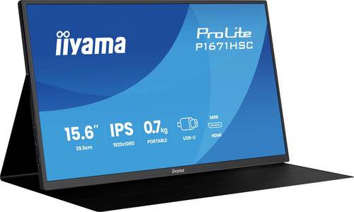 iiyama ProLite P1671HSC-B1 39,5cm (15,6) FHD IPS LED-Monitor Mini-HDMI/USB-C, Bild 3