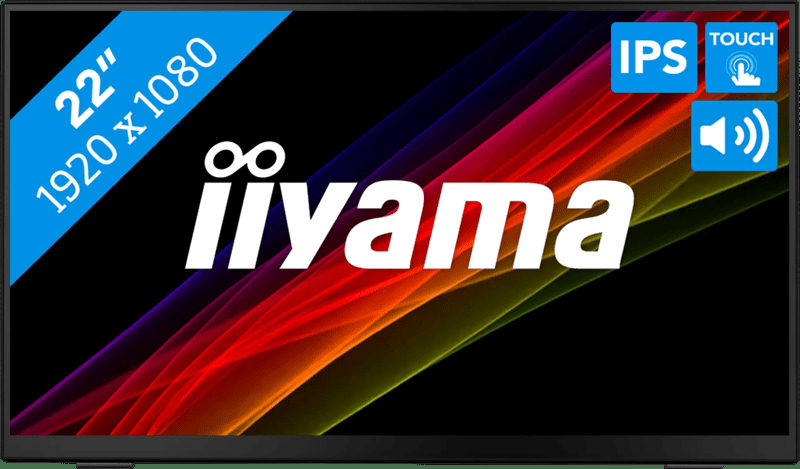 iiyama ProLite T2255MSC-B1 21.5 Zoll Full HD IPS LED 16:9 60 Hz Multi Touch Monitor