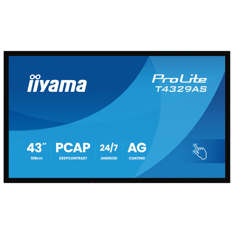 iiyama ProLite T4329AS-B1AG 108cm (42.5) 4K UHD Touch Monitor HDMI/USB-C, Bild 2