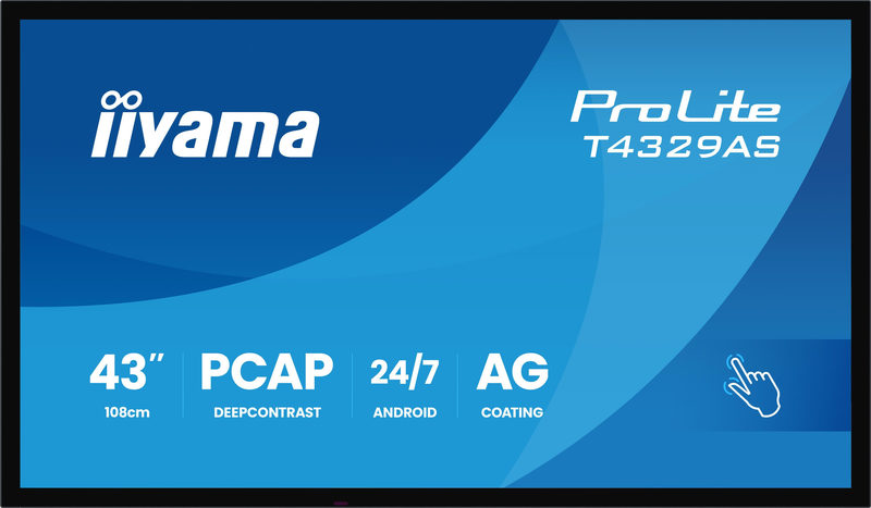 iiyama ProLite T4329AS-B1AG 108cm (42.5) 4K UHD Touch Monitor HDMI/USB-C, Bild 3