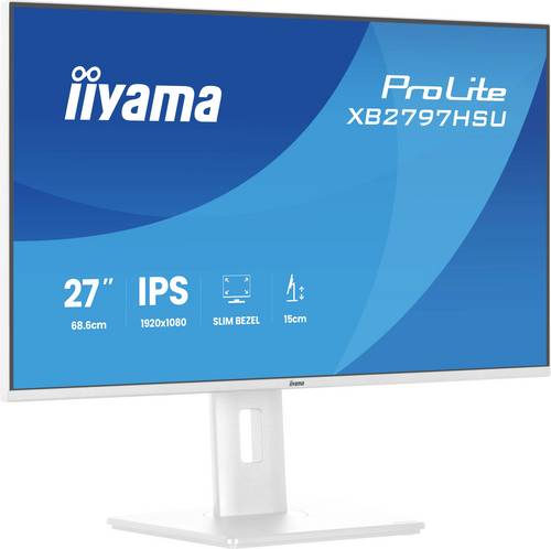 iiyama ProLite XB2797HSU-W1 27 IPS Full HD Monitor 120 Hz Weiß USB-Hub, Bild 2