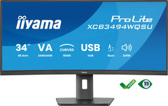 iiyama ProLite XCB3494WQSU-B1 34 Zoll UWQHD Curved VA LED 21:9 120 Hz Office Monitor