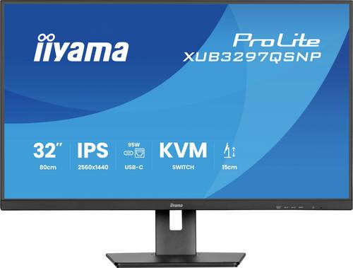 iiyama ProLite XUB3297QSNP-B1 81.3cm (32) QHD Business 16:9 100 Hz Monitor DP/HDMI/USB-C PD95W, Bild 4