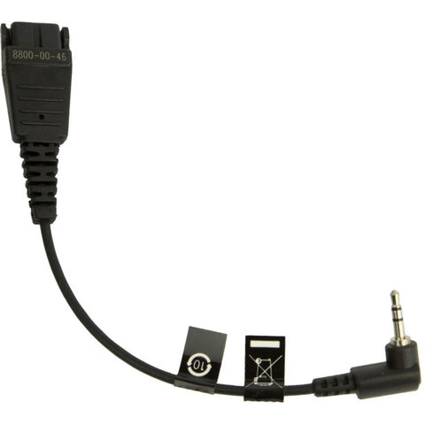 JABRA Anschlusskabel QD auf 2,5 mm Klinke (gewinkelt)