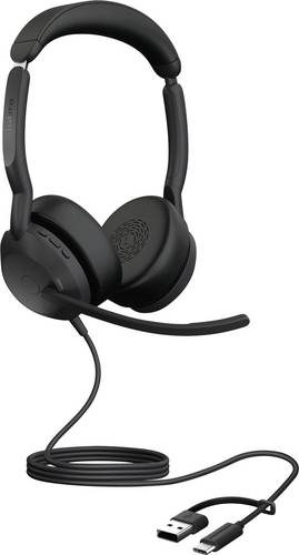 Jabra Evolve2 50 UC Stereo kabelgebunden Headset schwarz USB-A/C, Bild 2