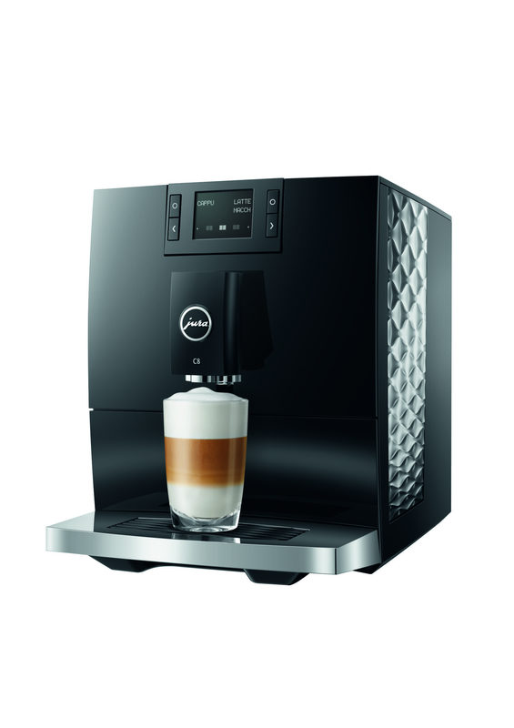 C8 Kaffee-Vollautomat Piano Black (EA), Latte Macchiato/Cappuccino, 15 bar, 1,6 l, schwarz, Apps ladbar, Bild 2