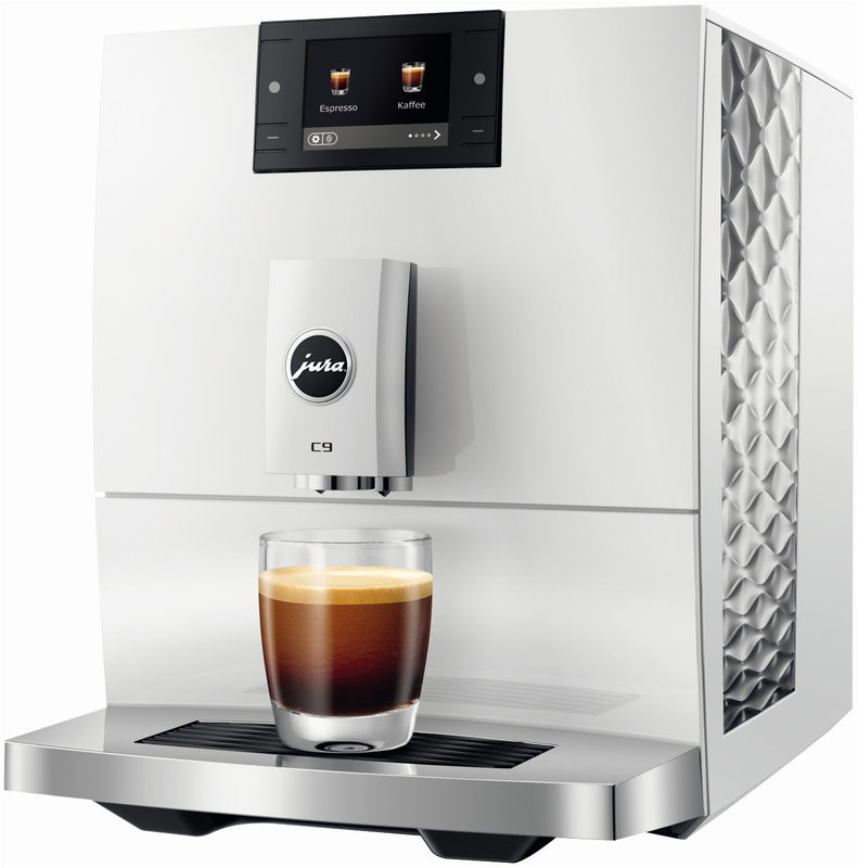 C9 Kaffee-Vollautomat Piano White (EA), 15 bar, 1,6 l, weiß, Apps ladbar