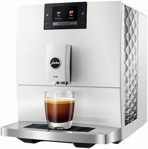 C9 Kaffee-Vollautomat Piano White (EA), 15 bar, 1,6 l, weiß, Apps ladbar