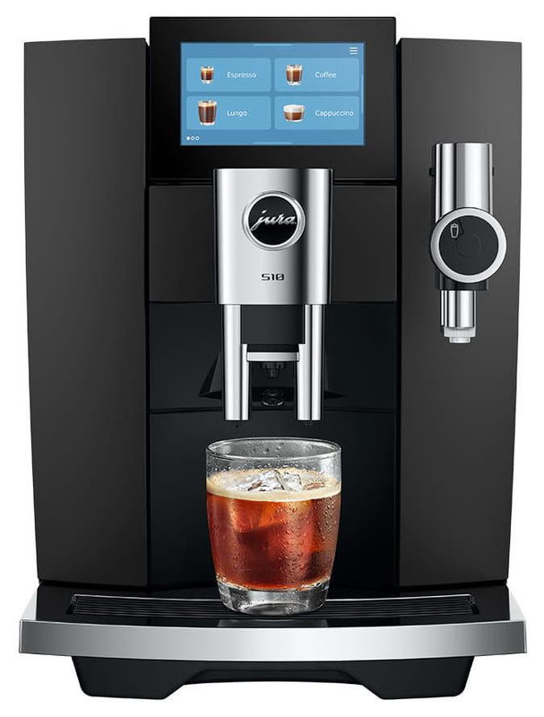 JURA S10 (EA) Kaffeevollautomat, 51 Spezialitäten, 4,3-Touchscreen, WiFi, Sweet Foam, Obsidian Black