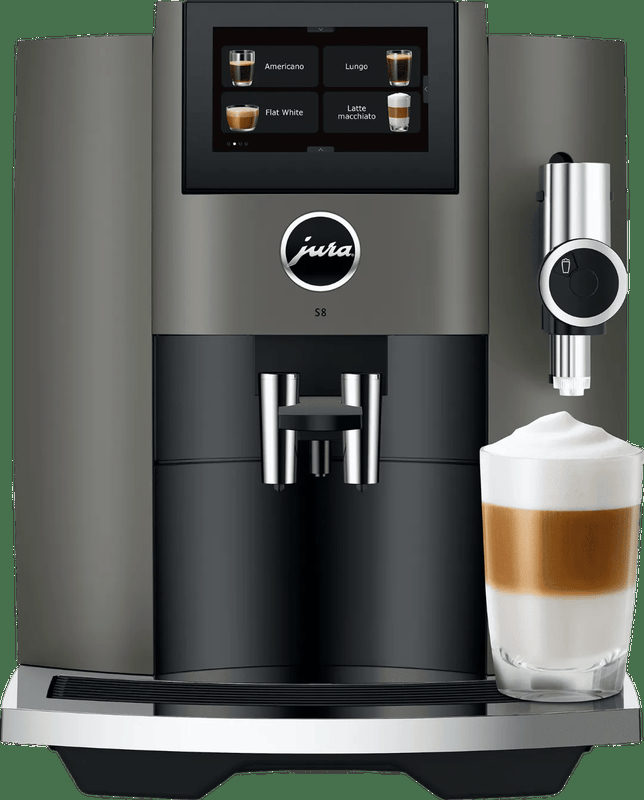 S8 (EB) Kaffee-Vollautomat Dark Inox, Latte Macchiato/Cappuccino, 15 bar, 1,9 l, edelstahl, Apps ladbar, Bild 3