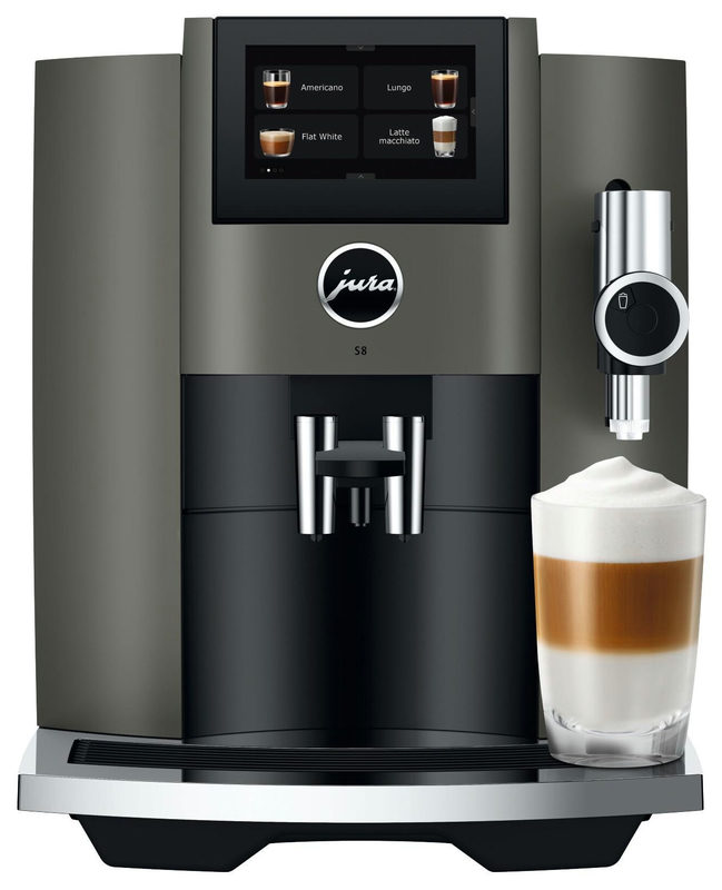 S8 (EB) Kaffee-Vollautomat Dark Inox, Latte Macchiato/Cappuccino, 15 bar, 1,9 l, edelstahl, Apps ladbar, Bild 5