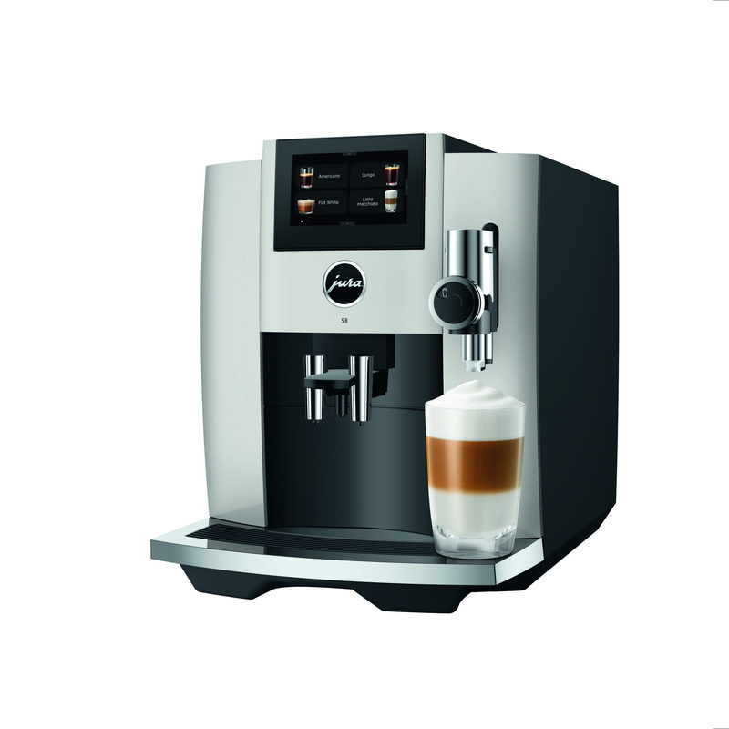 S8 Kaffee-Vollautomat Platin (EB), Latte Macchiato/Cappuccino, 15 bar, 1,9 l, Apps ladbar, Bild 3