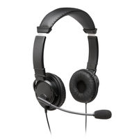 Kensington HiFi-Kopfhörer Mikrofon USB-Anschluss Kunstlederbezug schwa, Bild 2