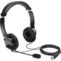 Kensington HiFi-Kopfhörer Mikrofon USB-Anschluss Kunstlederbezug schwa, Bild 3