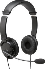 Kensington HiFi-Kopfhörer Mikrofon USB-Anschluss Kunstlederbezug schwa
