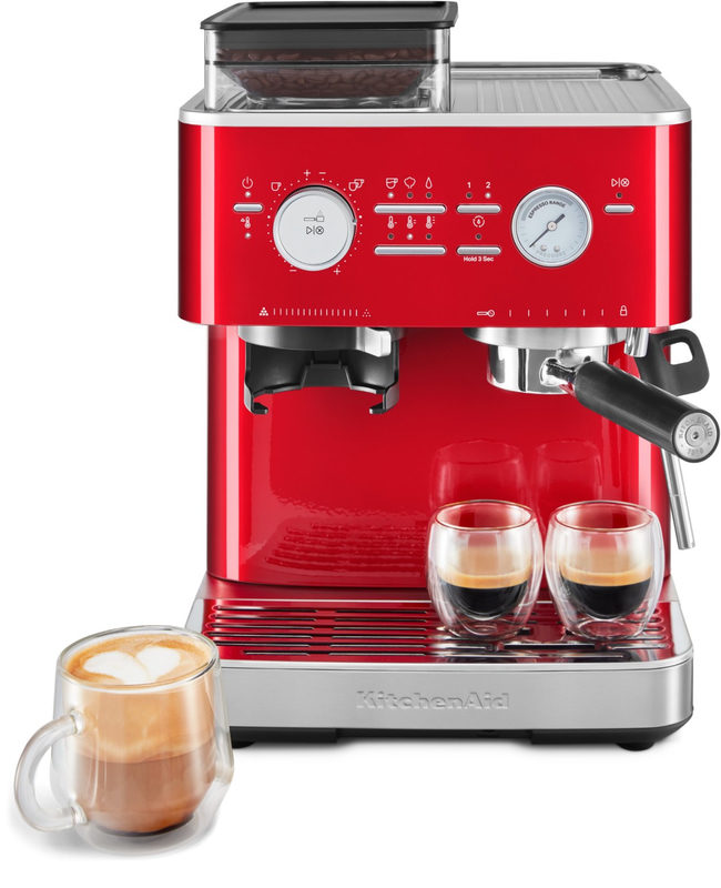KitchenAid 5KES6551ECA, Liebesapfelrot Halbautom. Espressomaschine mit Mühle ARTISAN, Bild 2