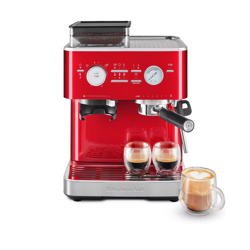 KitchenAid 5KES6551ECA, Liebesapfelrot Halbautom. Espressomaschine mit Mühle ARTISAN, Bild 3