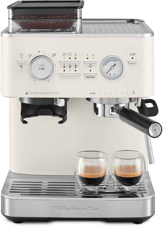 KitchenAid 5KES6551EPL, Porcelain White Halbautom. Espressomaschine mit Mühle ARTISAN, Bild 2