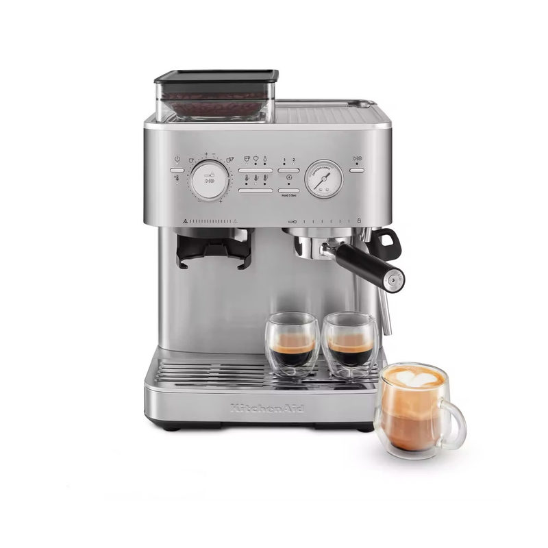 KitchenAid 5KES6551EPL, Porcelain White Halbautom. Espressomaschine mit Mühle ARTISAN, Bild 3