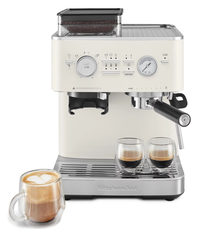 KitchenAid 5KES6551EPL, Porcelain White Halbautom. Espressomaschine mit Mühle ARTISAN