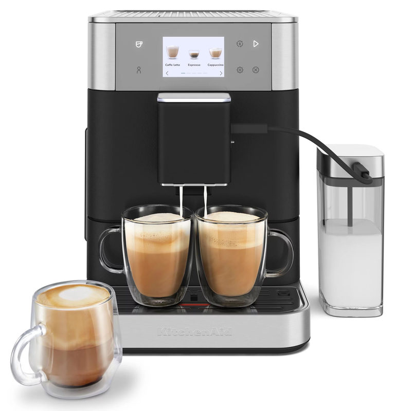 KitchenAid 5KES8557EBK, Gusseisen Schwarz Kaffeevollautomat KF7