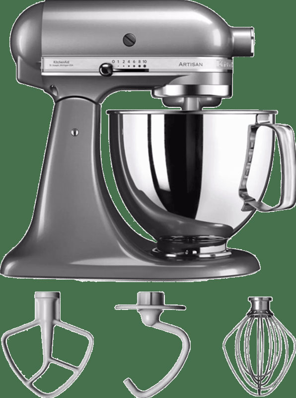 Kitchenaid 5ksm125ecu Artisan Küchenmaschine Grau Silber, Bild 2