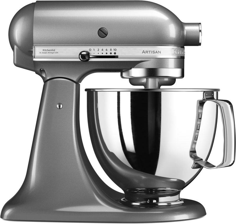 Kitchenaid 5ksm125ecu Artisan Küchenmaschine Grau Silber, Bild 6