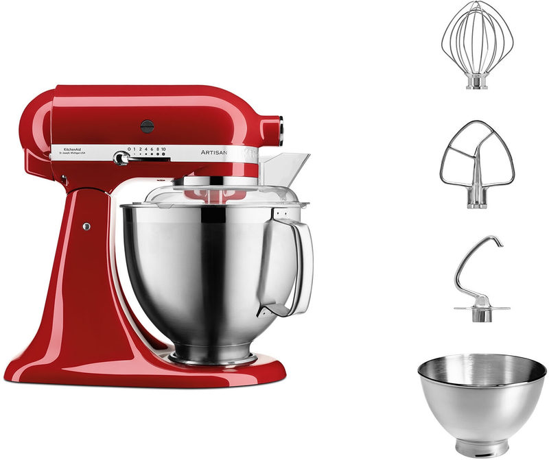 Kitchenaid 5ksm185pseer Küchenmaschine Rot Empire 4,8 L, Bild 2