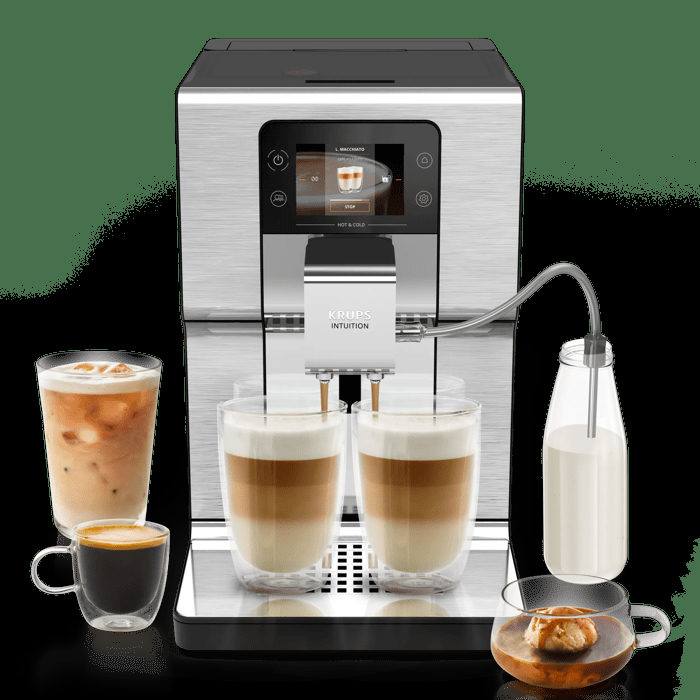 Krups EA879E Intuition Experience Hot&Cold Kaffeevollautomat Silber, Bild 2
