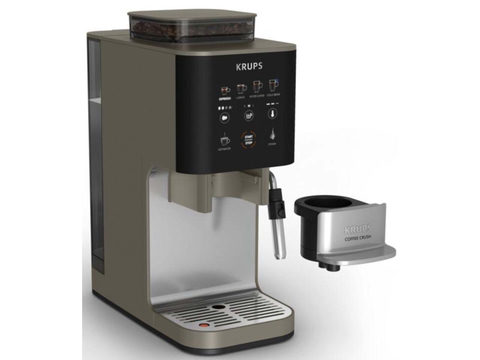 KRUPS Kaffeevollautomat Coffee Crush Experience Lioness, schwarz/silber