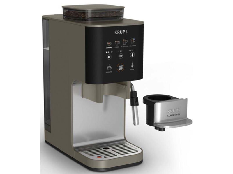 KRUPS Kaffeevollautomat Coffee Crush Experience Lioness, schwarz/silber