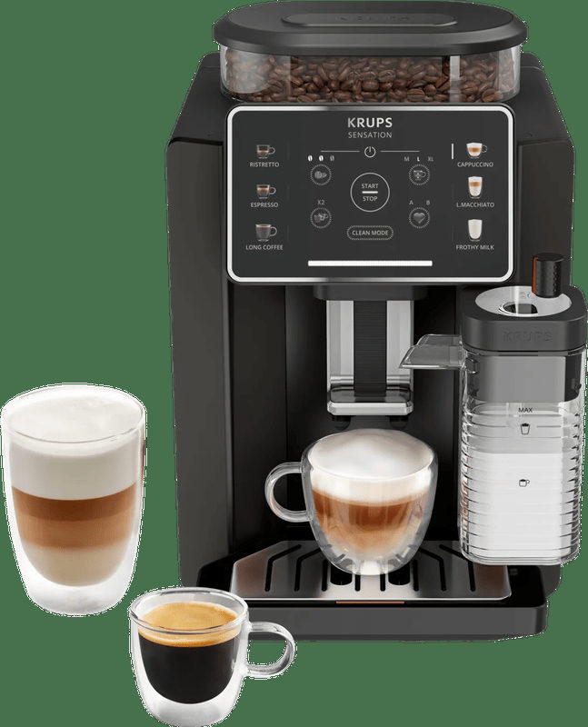 Krups Kaffeevollautomat EA9129 Sensation Milk 6 Kaffee- und Milchspezialitäten, aut. Reinigung,, Bild 2