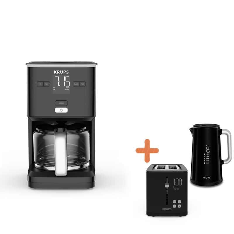 Krups KM6008 Filterkaffeemaschine SMART N LIGHT Schwarz 24h-Timer, Bild 4
