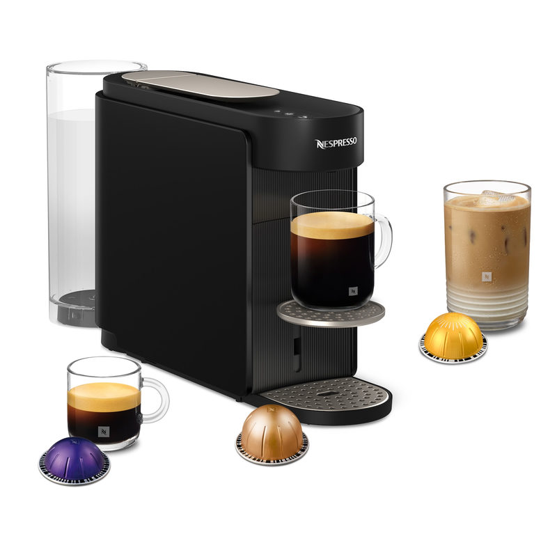 Nespresso Krups VERTUO Up Kaffeekapselmaschine Kapselmaschine One-Touch-System Ink Black, XN9408, Bild 3