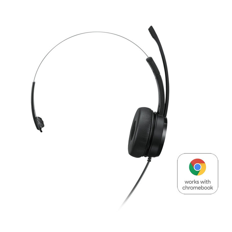 Lenovo 100 Mono Headset Schwarz, kabelgebunden, USB-A, Bild 2