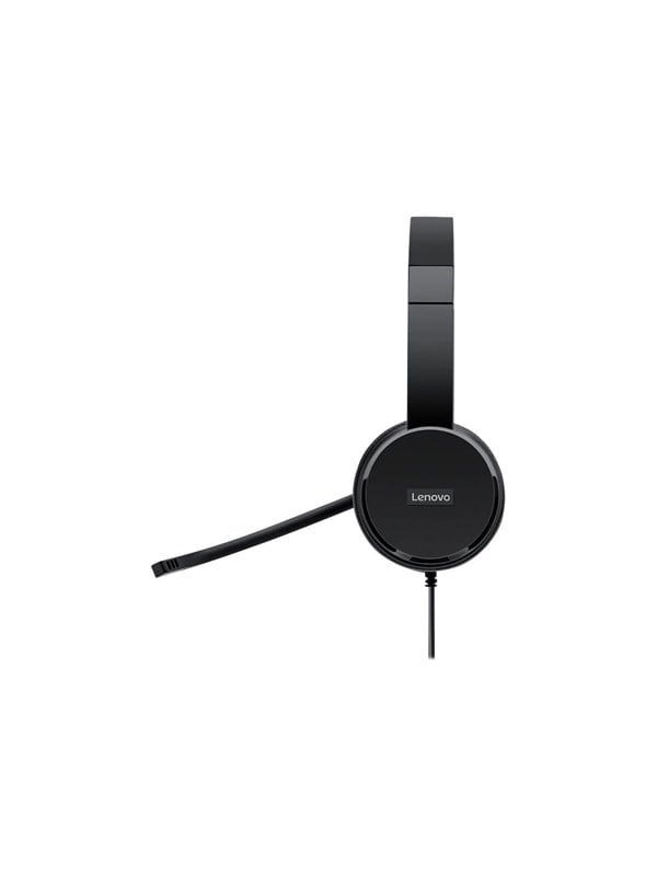 Lenovo 100 Mono Headset Schwarz, kabelgebunden, USB-A, Bild 4