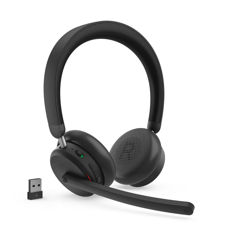 Lenovo 6550 Headset kabellos / kabelgebunden (Funk / Bluetooth) Schwarz, Bild 6