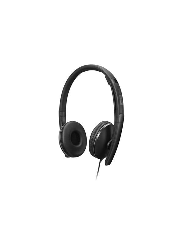 Lenovo Gen 2 - Headset - On-Ear - kabelgebunden - USB-C - Schwarz - Zertifiziert für Microsoft Teams, Bild 2