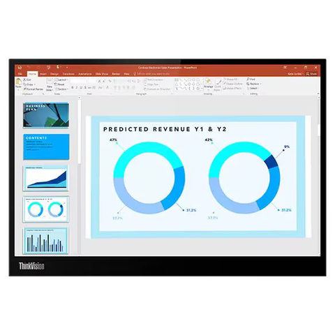 Lenovo ThinkVision M14d 35,6 cm (14) LED-Monitor 2240 x 1400 Pixel 2.2K LED Schwarz [Energieklasse C]