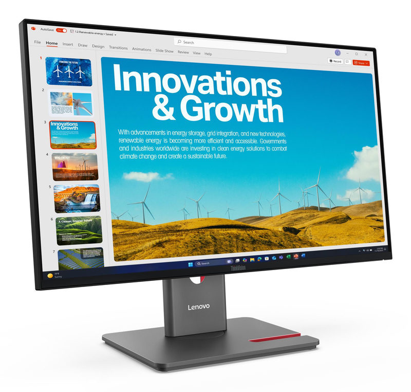 Lenovo ThinkVision P24QD-40 LED display 60,5 cm (23.8) 2560 x 1440 Pixel Quad HD LCD Schwarz, Bild 3
