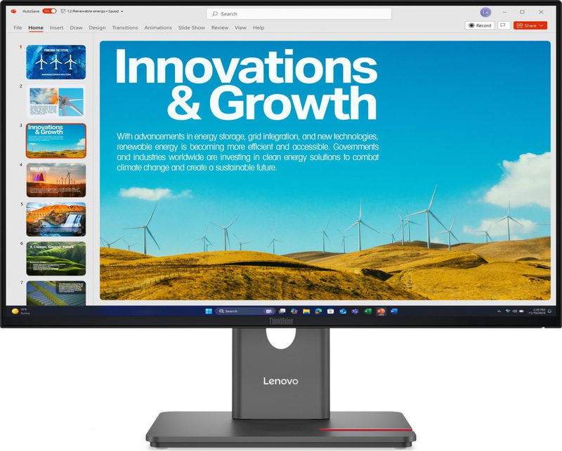 Lenovo ThinkVision P24QD-40 LED display 60,5 cm (23.8) 2560 x 1440 Pixel Quad HD LCD Schwarz, Bild 4