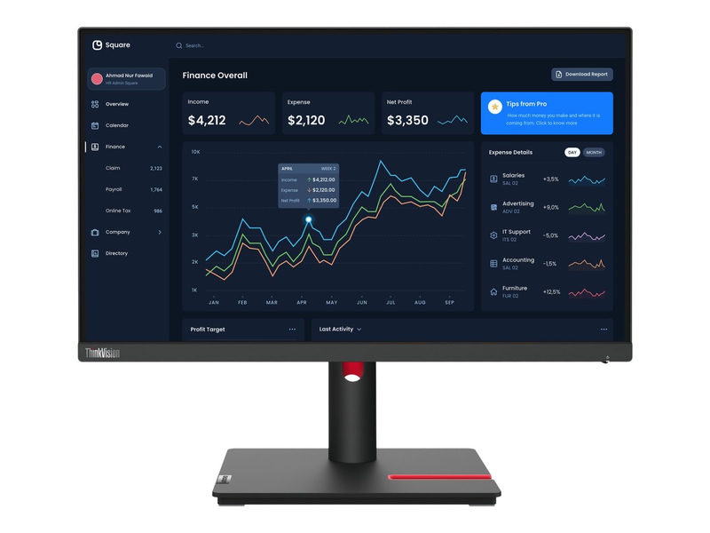 Lenovo ThinkVision T22i-30 21.5 Zoll Full HD IPS LED 16:9 60 Hz Monitor, Bild 5