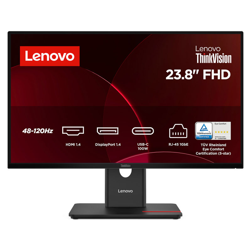 Lenovo ThinkVision T24D-40 LED display 60,5 cm (23.8) 1920 x 1080 Pixel Full HD LCD Schwarz (64B9GAT1EU), Bild 4