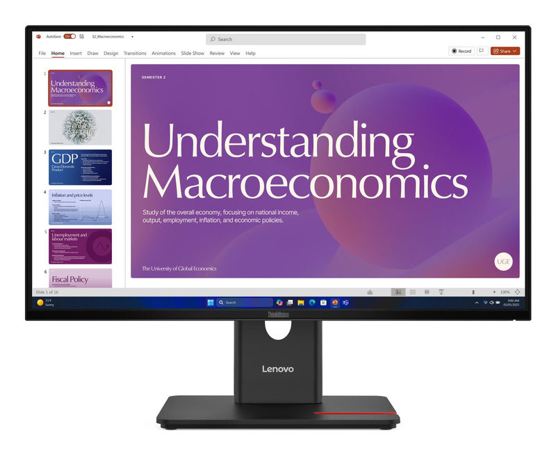 Lenovo ThinkVision T24D-40 LED display 60,5 cm (23.8) 1920 x 1080 Pixel Full HD LCD Schwarz (64B9GAT1EU), Bild 5