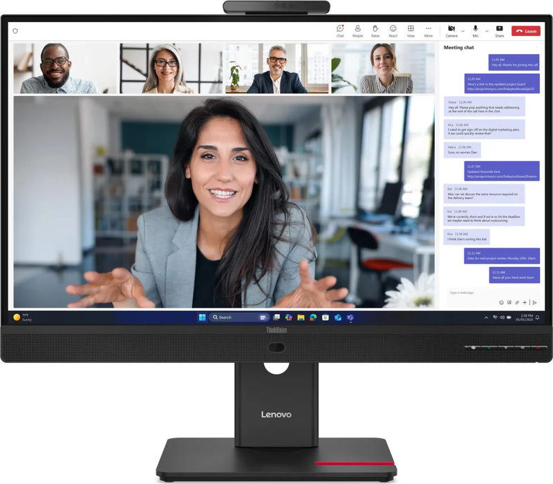 Lenovo ThinkVision T27QD-4V Monitor 68,6cm (27) QHD IPS 16:9 120 Hz Monitor, Bild 3