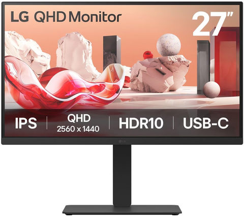 27BA75QB-B 68 cm (27) Monitor schwarz, Widescreen QHD (2560x1440), 1 ms Reaktionszeit