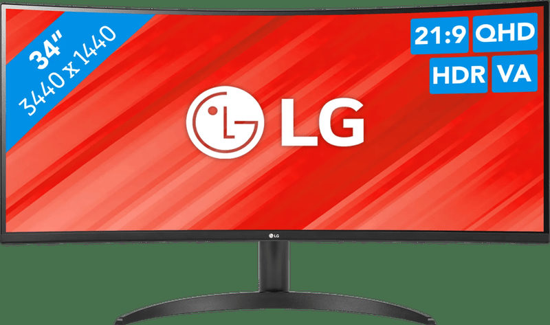 LG 34WR50QK-B 34 Zoll UWQHD Curved VA LED 21:9 100 Hz Monitor