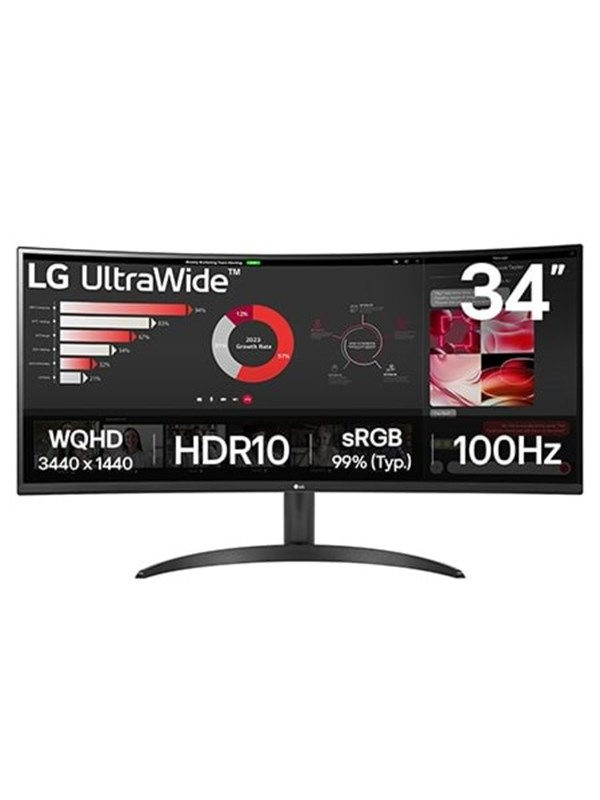 LG 34WR50QK-B 34 Zoll UWQHD Curved VA LED 21:9 100 Hz Monitor, Bild 3